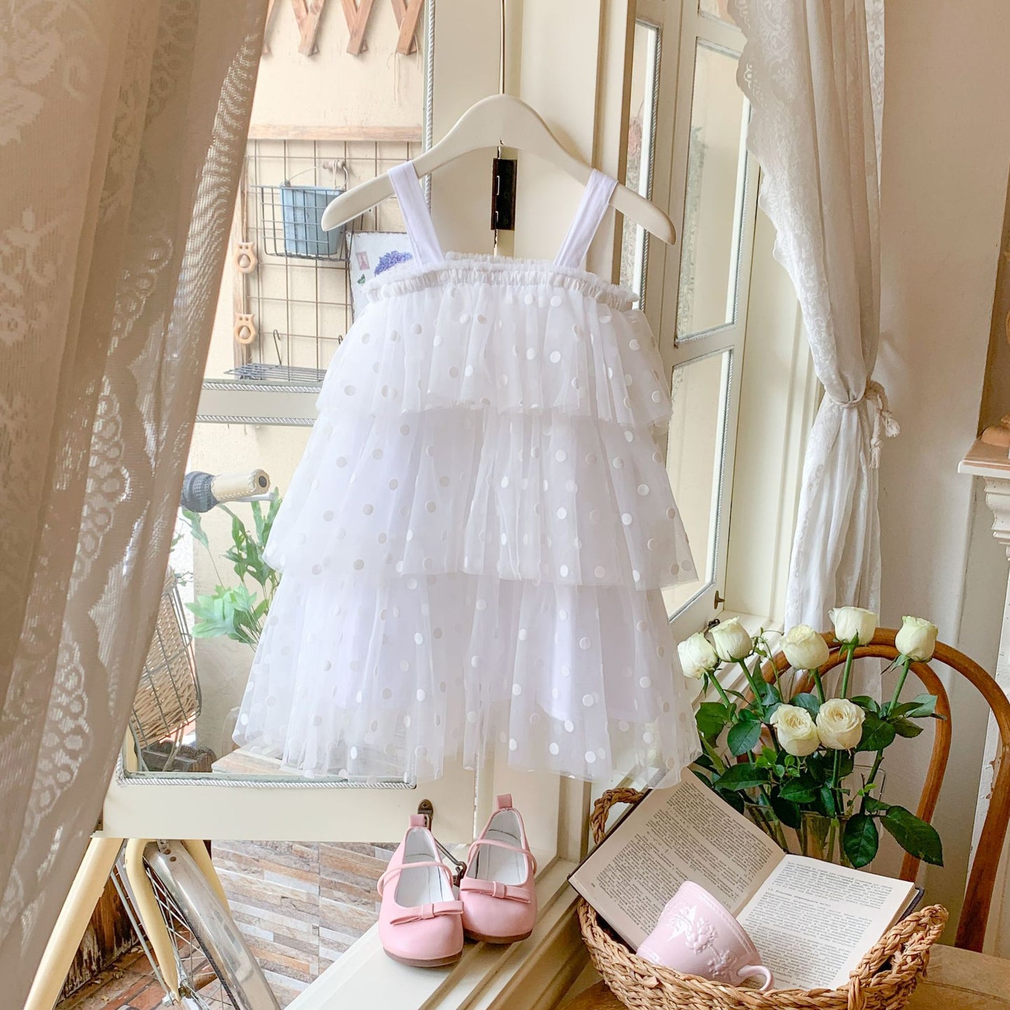 Tule Poá Children's Dress