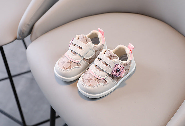 Children's Teddy Bear Sneakers with Velcro