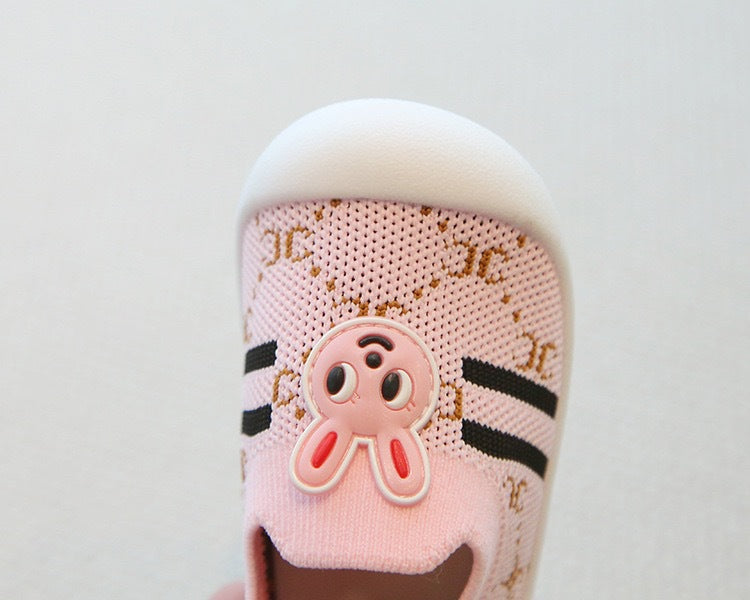Kids' Sneakers with Soft Sole and Bunny Design