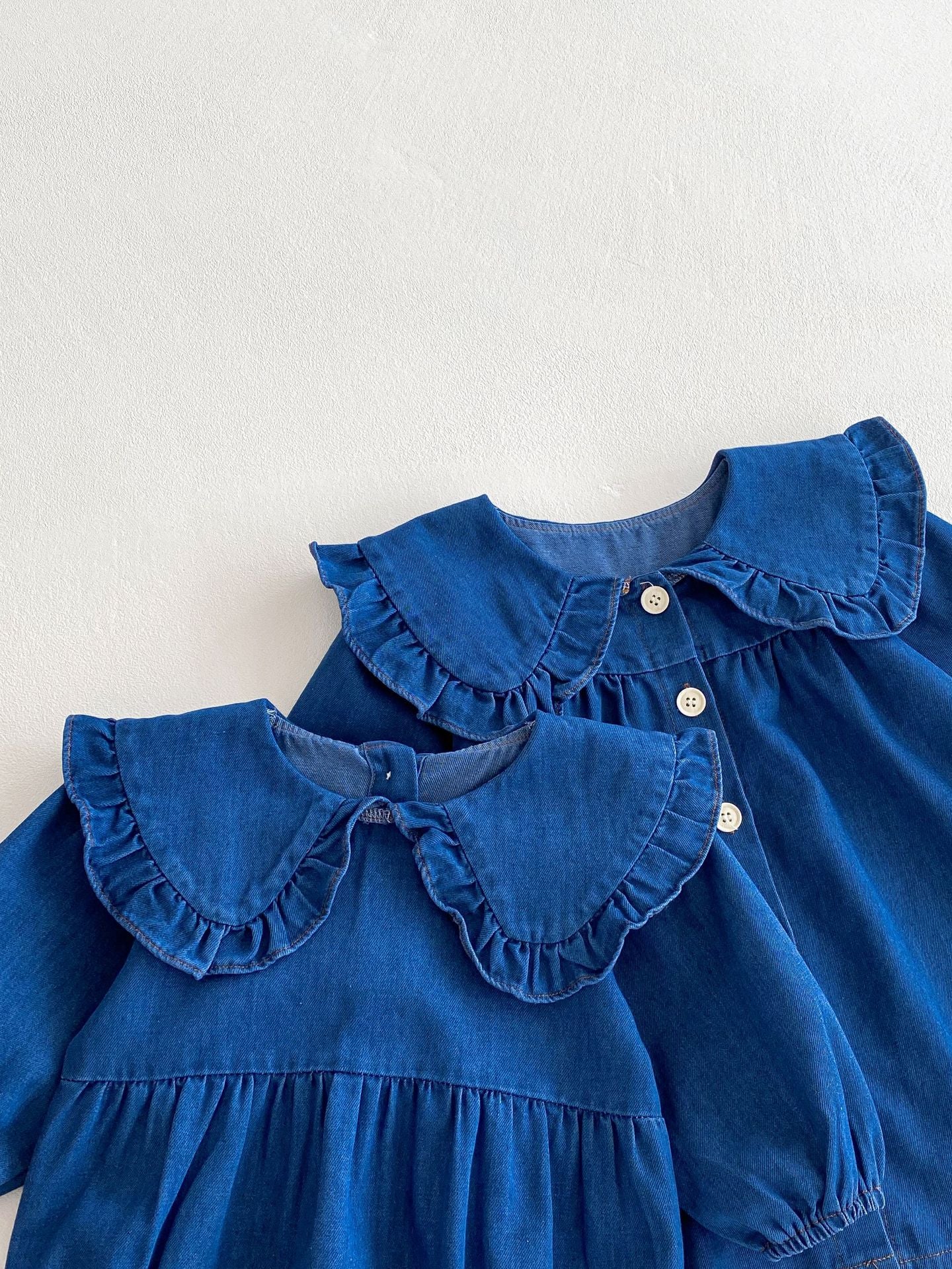 Body/ Denim Dress with Collar