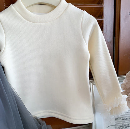 Children's Dress with Bows + Long Sleeves