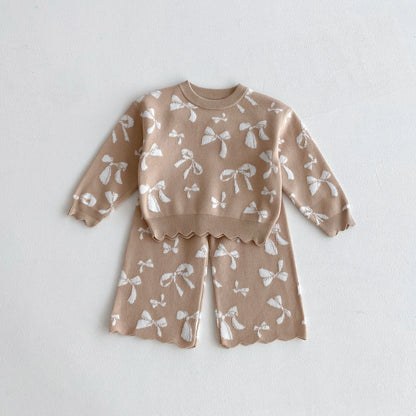 Children's Winter Set with Bows