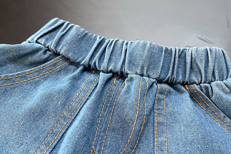 Men's Children's Set Stripes and Jeans