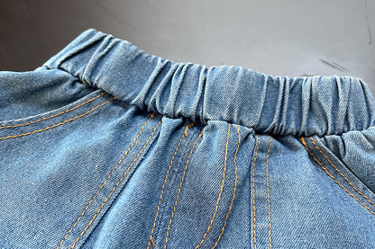 Men's Children's Set Stripes and Jeans