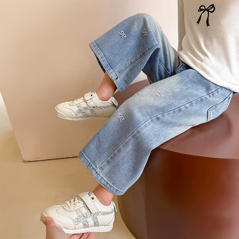 Girls' Jeans with Little Bows