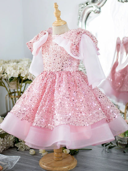 Children's Party Dress with Shiny Stones