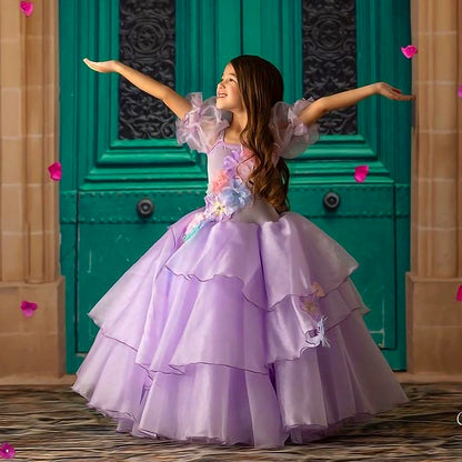 Flowers Children's Party Dress