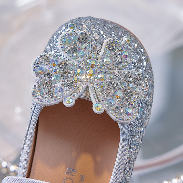 Children's Butterfly Shoes with Glitter