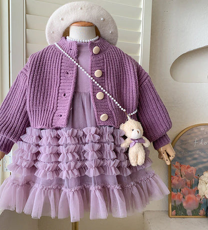 Children's Set: Jacket + Tulle Dress