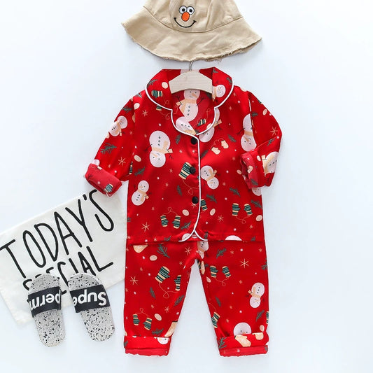 Snowman Christmas Pajamas for Kids
