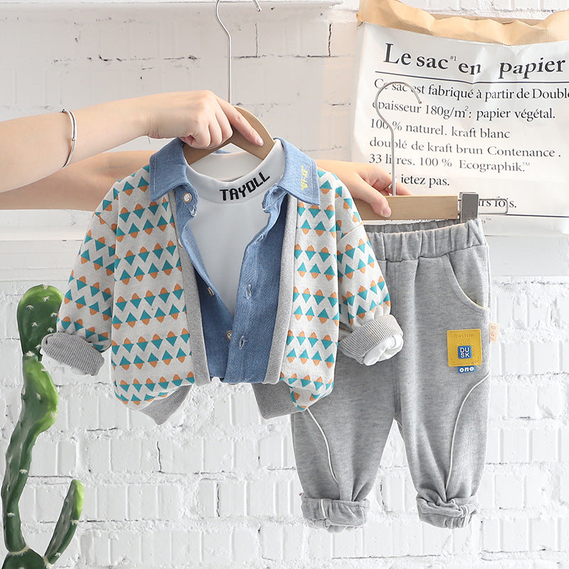 Conjunto de 3 piezas de invierno para niño 