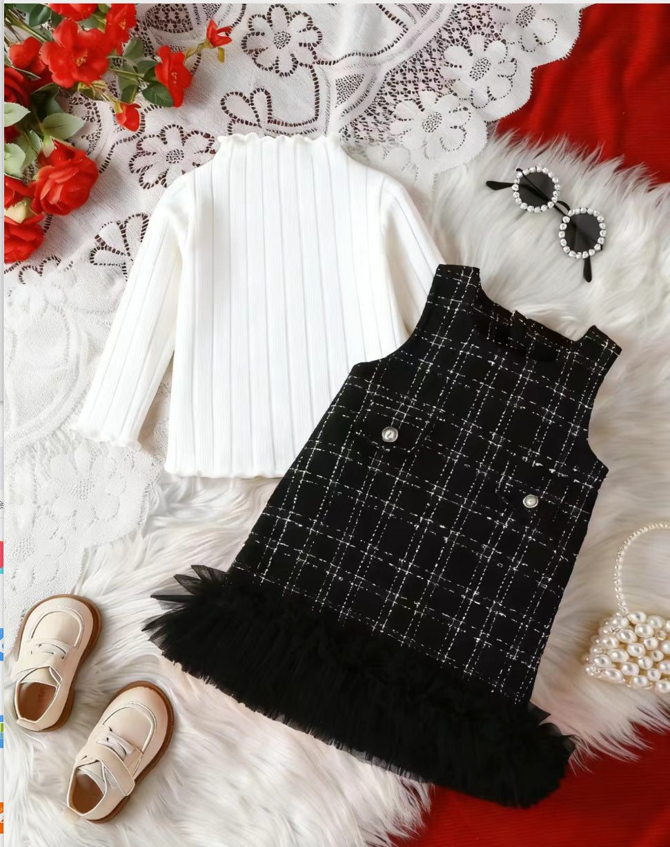 Children's Tweed Dress + Long Sleeves