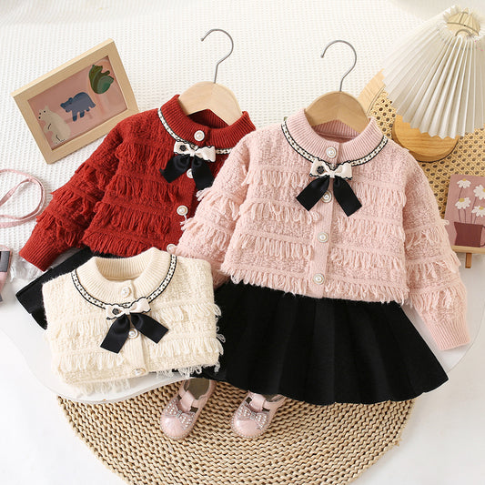 Children's Winter Set with Bow