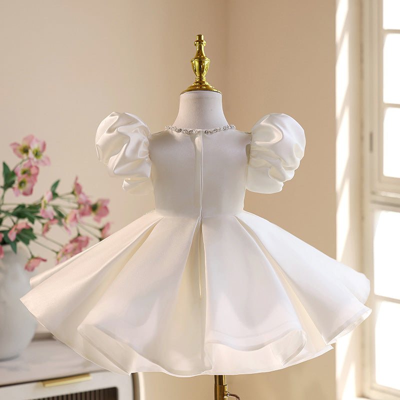 Party Dress with Rhinestone Flowers