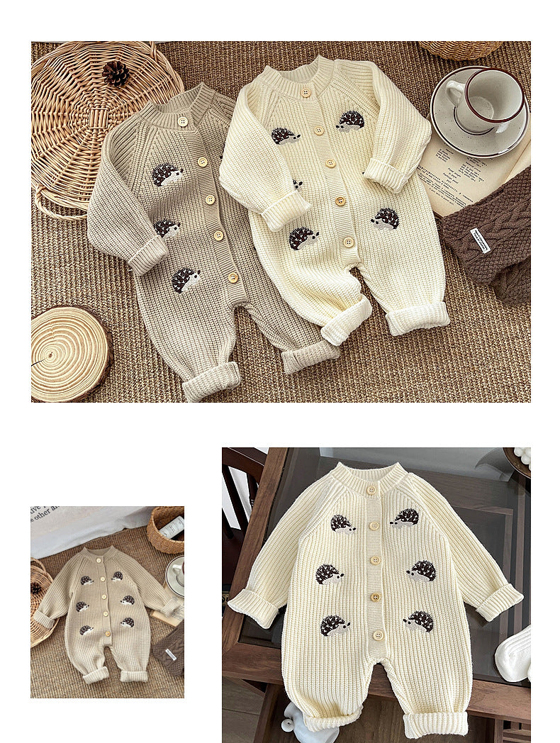 Children's Animal Knit Jumpsuit