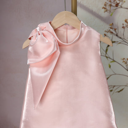 Children's Dress with Bow and Feathers