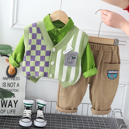 Boys' 3-Piece Set with Vest