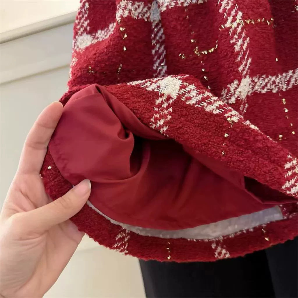 Red Plaid Children's Dress