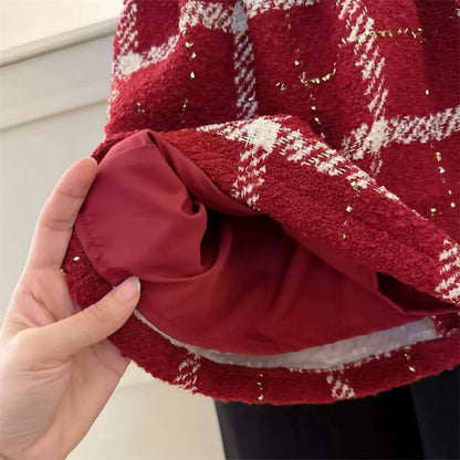 Red Plaid Children's Dress
