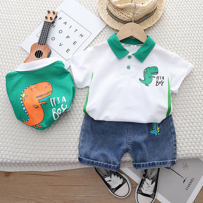 Boys' Dino Polo Shirt Set