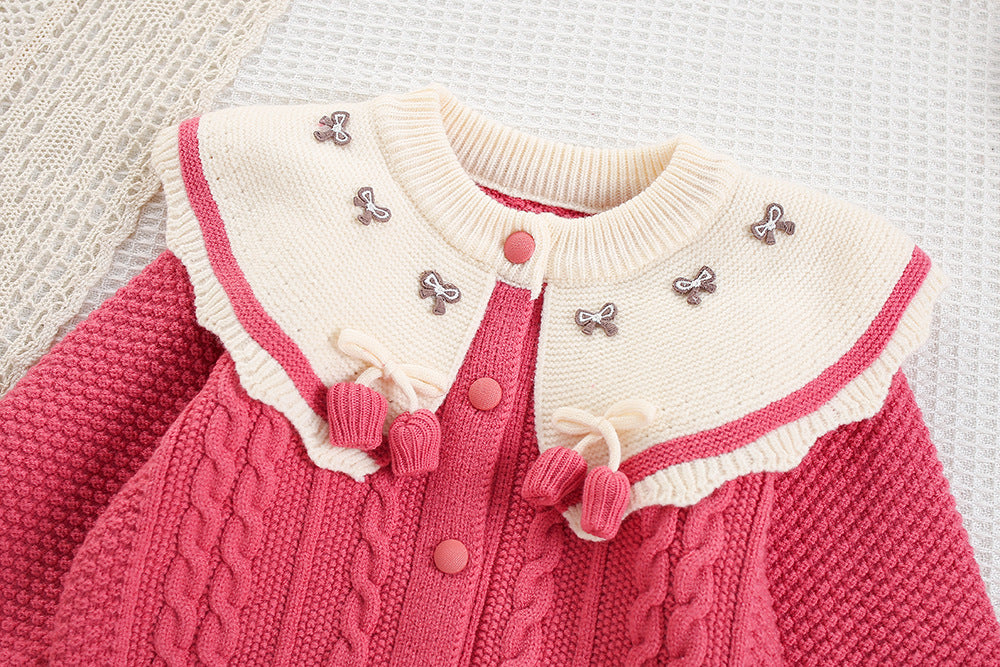 Children's Knitted Set with Bows