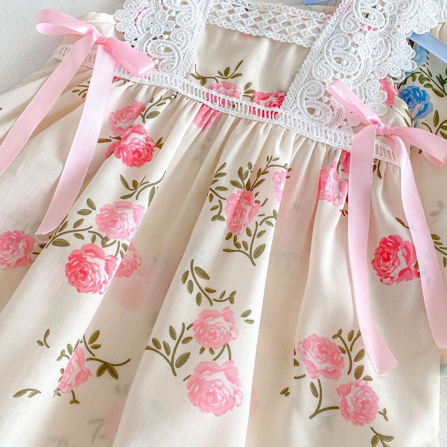 Floral Dress with Bow for Girls