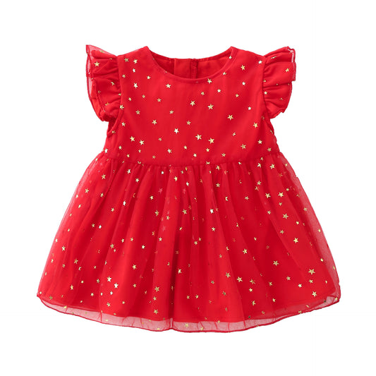 Vestido rojo infantil Estrellitas 