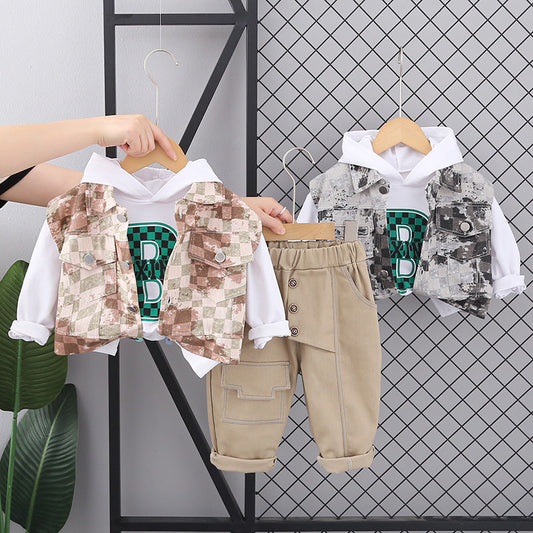 Conjunto B de camuflaje para hombre y niño 