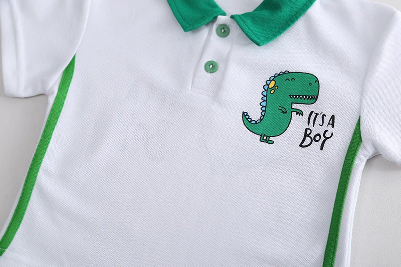 Boys' Dino Polo Shirt Set