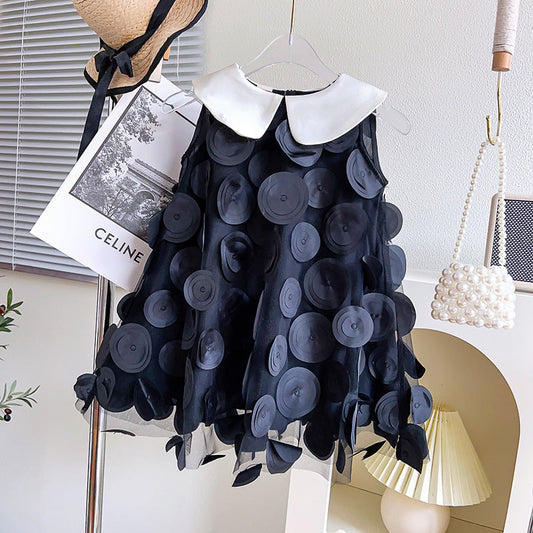 Vestido Infantil Preto Golinha 