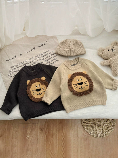 Children's Knitted Lion Sweater