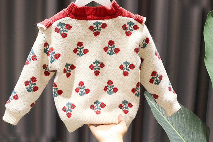 Flores tejidas para mujeres y niños 