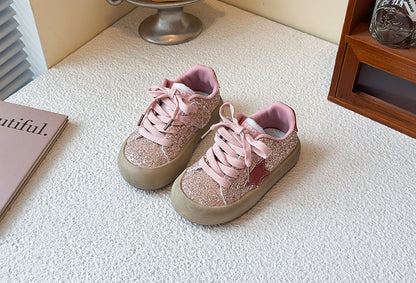 Children's Sneakers with Sparkling Star Design