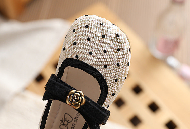 Girls' Polka-Dot Ballet Flats
