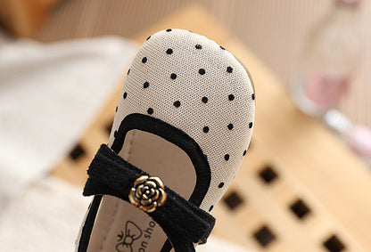 Girls' Polka-Dot Ballet Flats