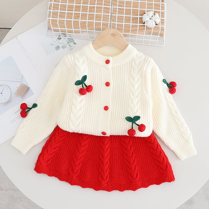 Conjunto infantil de invierno Cerezas 