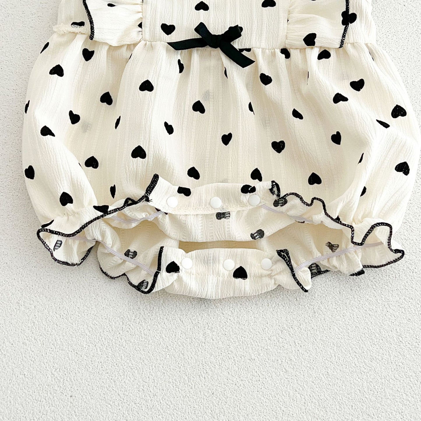 Girls' Bodysuit with Hearts