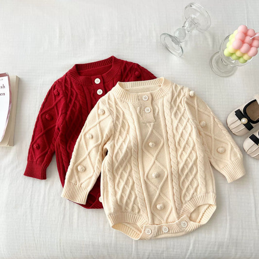 Baby Knit Long-Sleeve Bodysuit
