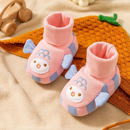 Zapatos infantiles de animales de invierno