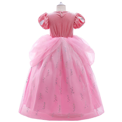 Pink Sequined Children's Dress + Accessories