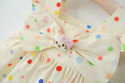 Colorful Polka Dot Children's Dress