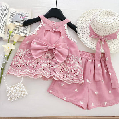 Girls' Floral Lace Set