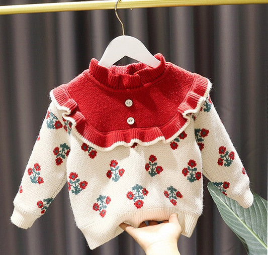 Flores tejidas para mujeres y niños 