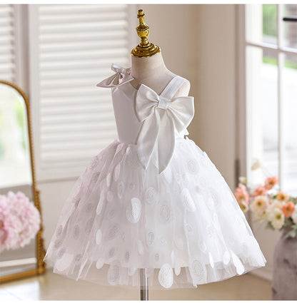 Luxury Children's Party Dress with Bows