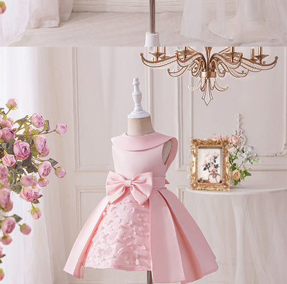 Luxury Party Dress with Bow