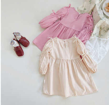 Children's Lace Dress with Bows