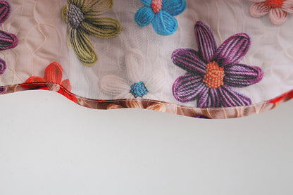 Floral dress with hat for girls