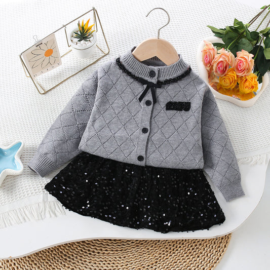 Children's Knitted and Glittery Set