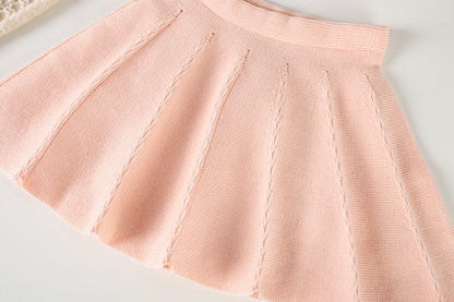 Girls' Knit Flower Set