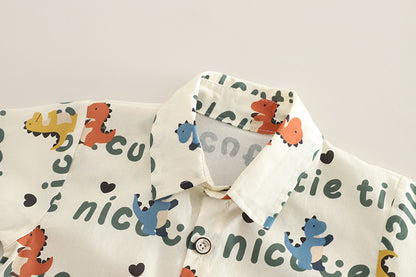 Children's Denim Overalls with Shirt